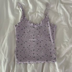 Hollister ruffled tank top